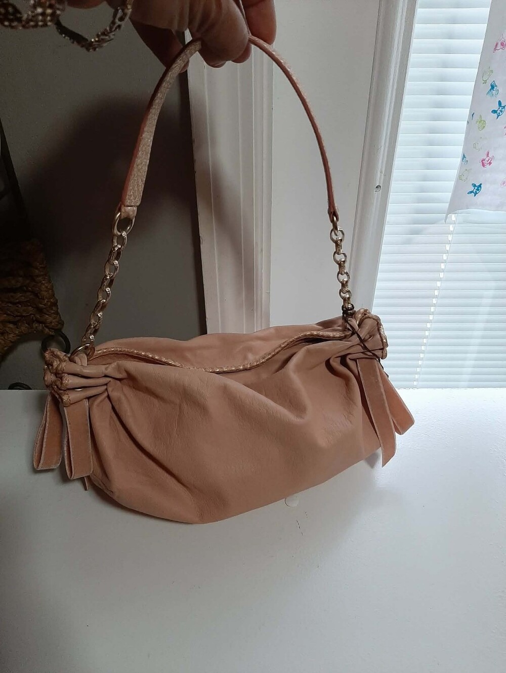 LAUNDY x SHELLI SEGAL Y2K Ruched Dumpling Bag